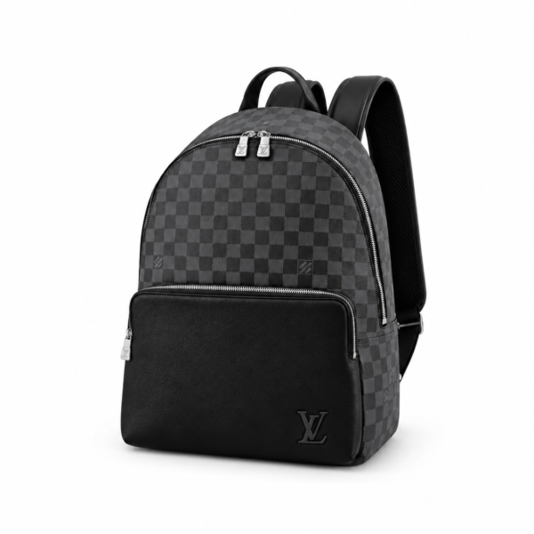 Louis Vuitton Damier Graphite Black Leather Backpack