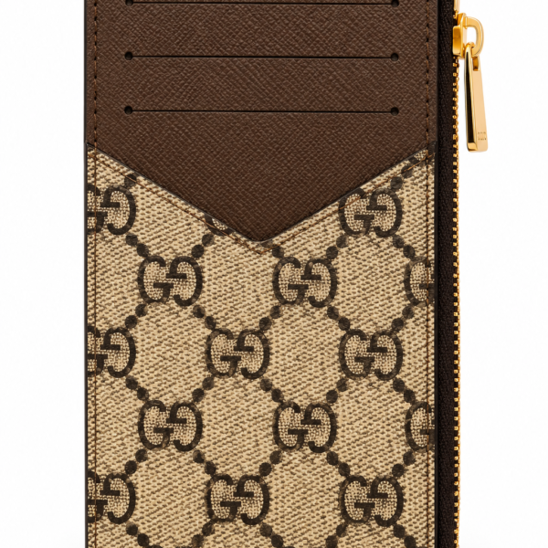 Gucci GG Supreme Zip Card Holder