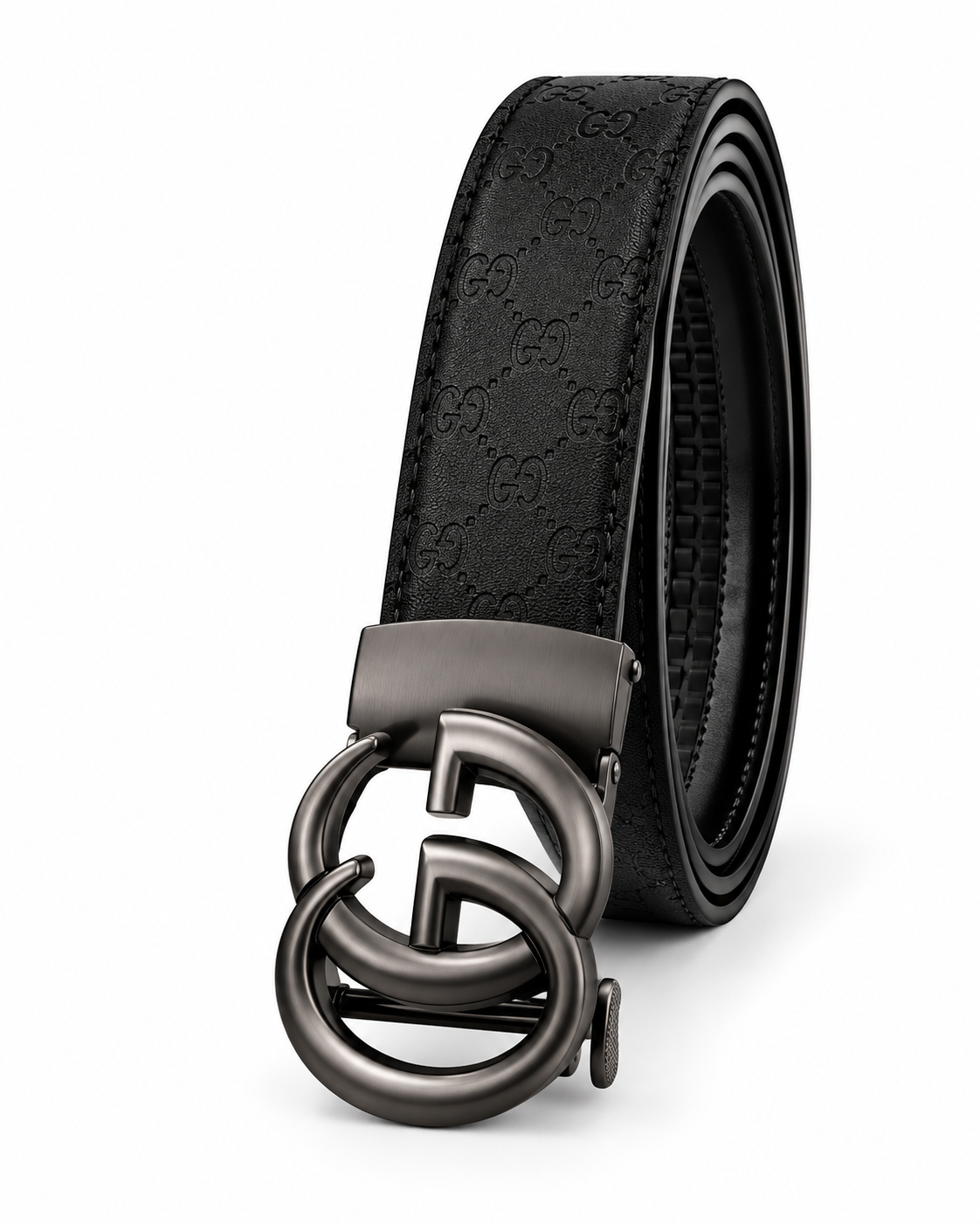 Gucci Black GG Ratchet Belt