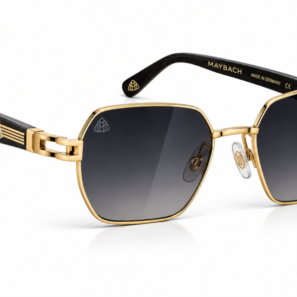 Maybach Gold Geometric Sunglasses