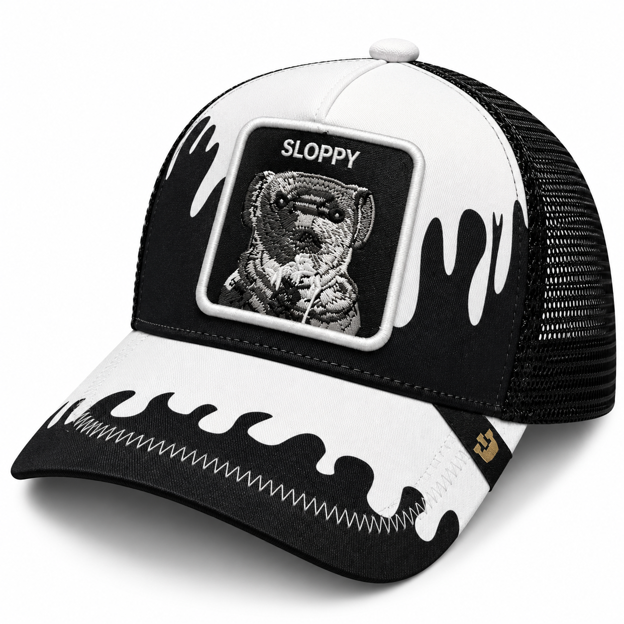 Sloppy Sloth Graphic Trucker Cap