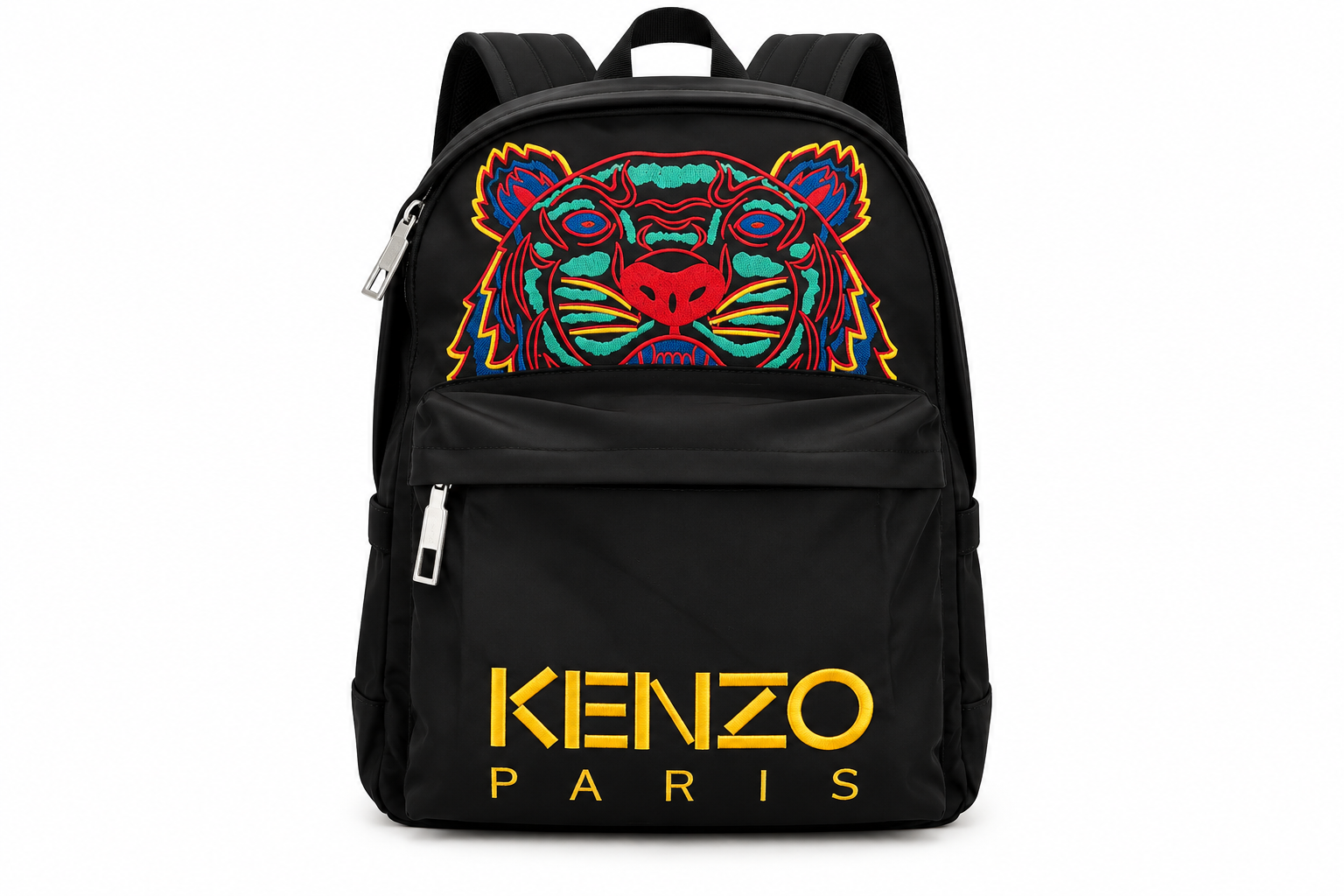 KENZO Black Tiger Embroidered Backpack