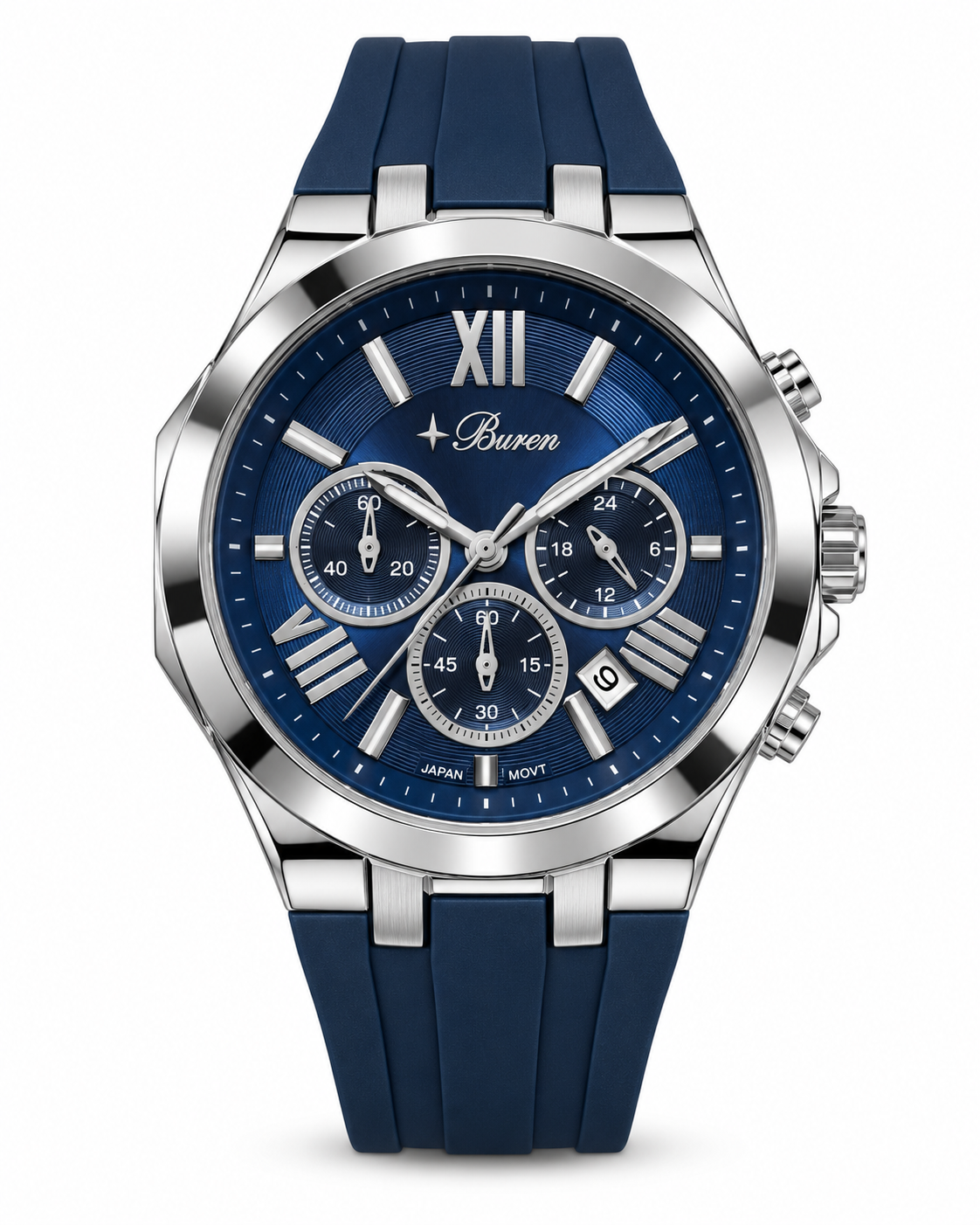 Buren Sport Chronograph – Blue Dial