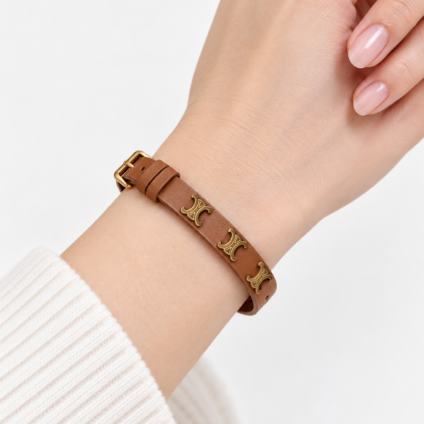 Celine Triomphe Leather Bracelet Collection