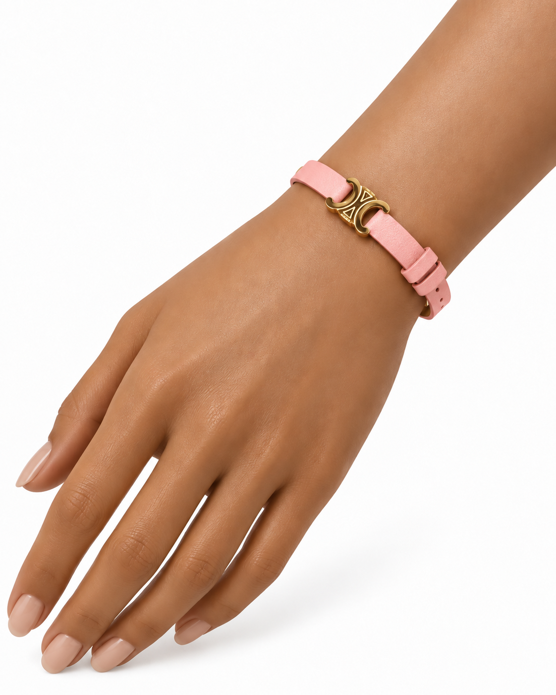 Celine Triomphe Leather Bracelet