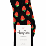 Happy Socks Colorful Pattern Crew Socks - Strawberry