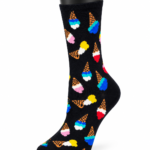 Happy Socks Printed Combed Cotton Crew Socks - Ice Cream