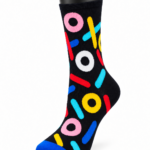 Happy Socks Printed Combed Cotton Crew Socks - Abstract Geometric