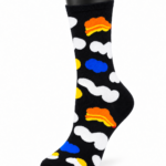 Happy Socks Printed Combed Cotton Crew Socks - Fried Egg