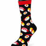 Happy Socks Printed Combed Cotton Crew Socks - Sushi