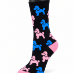 Happy Socks Printed Combed Cotton Crew Socks - Poodles