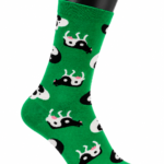 Happy Socks Colorful Pattern Crew Socks - Cow Print