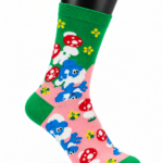 Happy Socks Colorful Pattern Crew Socks - Mushroom Cartoon