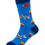 Happy Socks Colorful Graphic Crew Socks Collection - Airplane & Fish