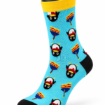 Happy Socks Colorful Graphic Crew Socks Collection - Toy Spinner Pattern