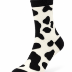 Happy Socks Playful Graphic Crew Socks Collection - Cow Print