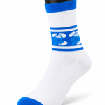 Happy Socks White Graphic Crew Socks Collection - Ocean Waves