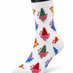 Happy Socks White Graphic Crew Socks Collection - Ice Cream Hearts