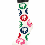 Happy Socks Patterned Crew Socks Collection - Thumbs Down Graphic