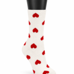 Happy Socks Patterned Crew Socks Collection - Red Heart