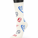 Happy Socks Patterned Crew Socks Collection - Cartoon Doodle