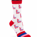 Happy Socks Colorful Graphic Crew Socks Collection - Pink & Blue Whale