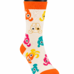 Happy Socks Colorful Graphic Crew Socks Collection - Colorful Monster Faces