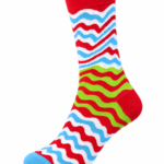 Happy Socks Assorted Graphic Crew Socks - Wavy Stripes