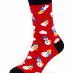 Happy Socks Assorted Graphic Crew Socks - Snowman Pattern