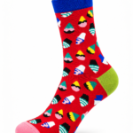 Happy Socks Assorted Graphic Crew Socks - Colorful Mittens