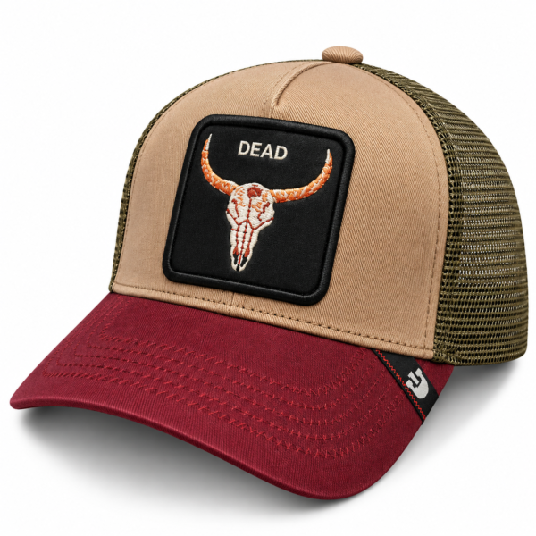 Dead Longhorn Skull Trucker Cap