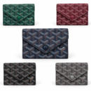 Goyard Chevron Monogram Envelope Card Holder - Navy Blue