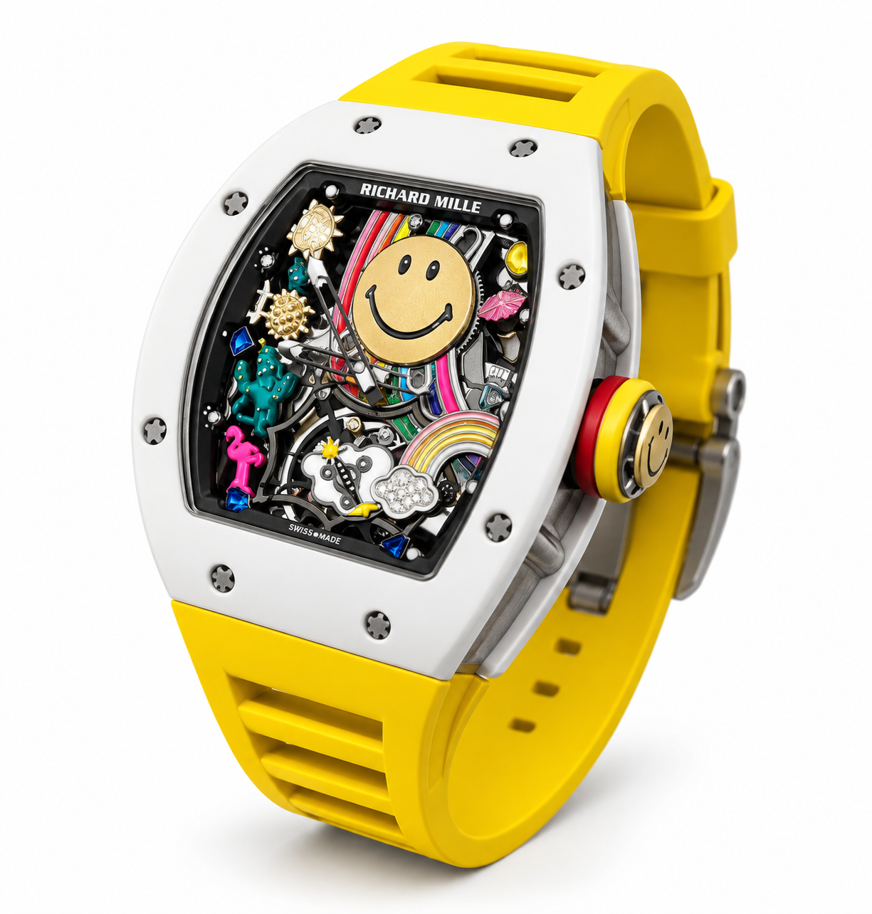Richard Mille RM 88 Smiley Style – Yellow Strap