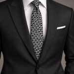 TIE - Black / White Monogram