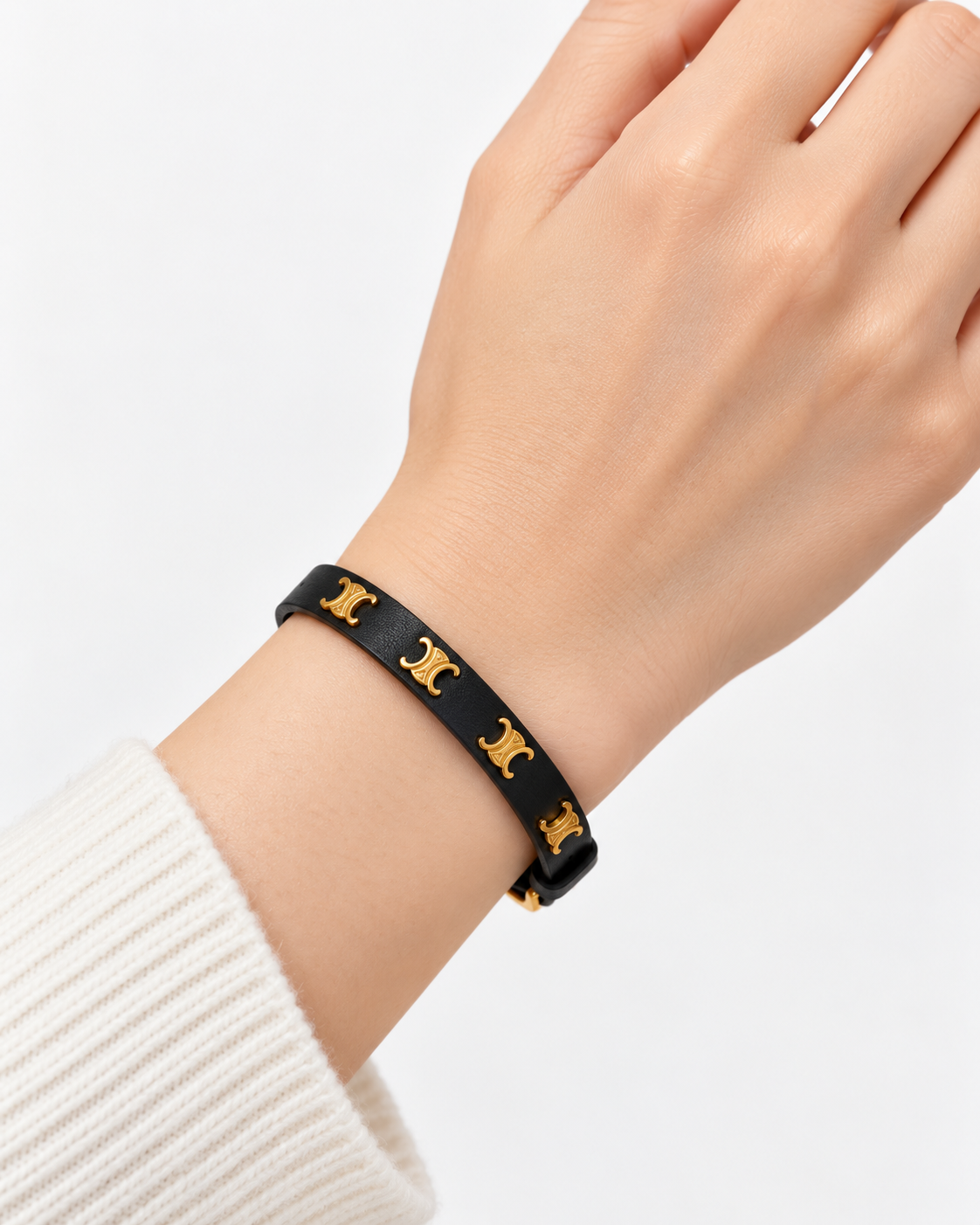 Celine Triomphe Leather Bracelet Collection