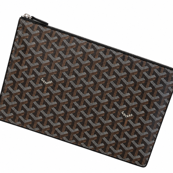 Goyard Chevron Monogram Zip Pouch