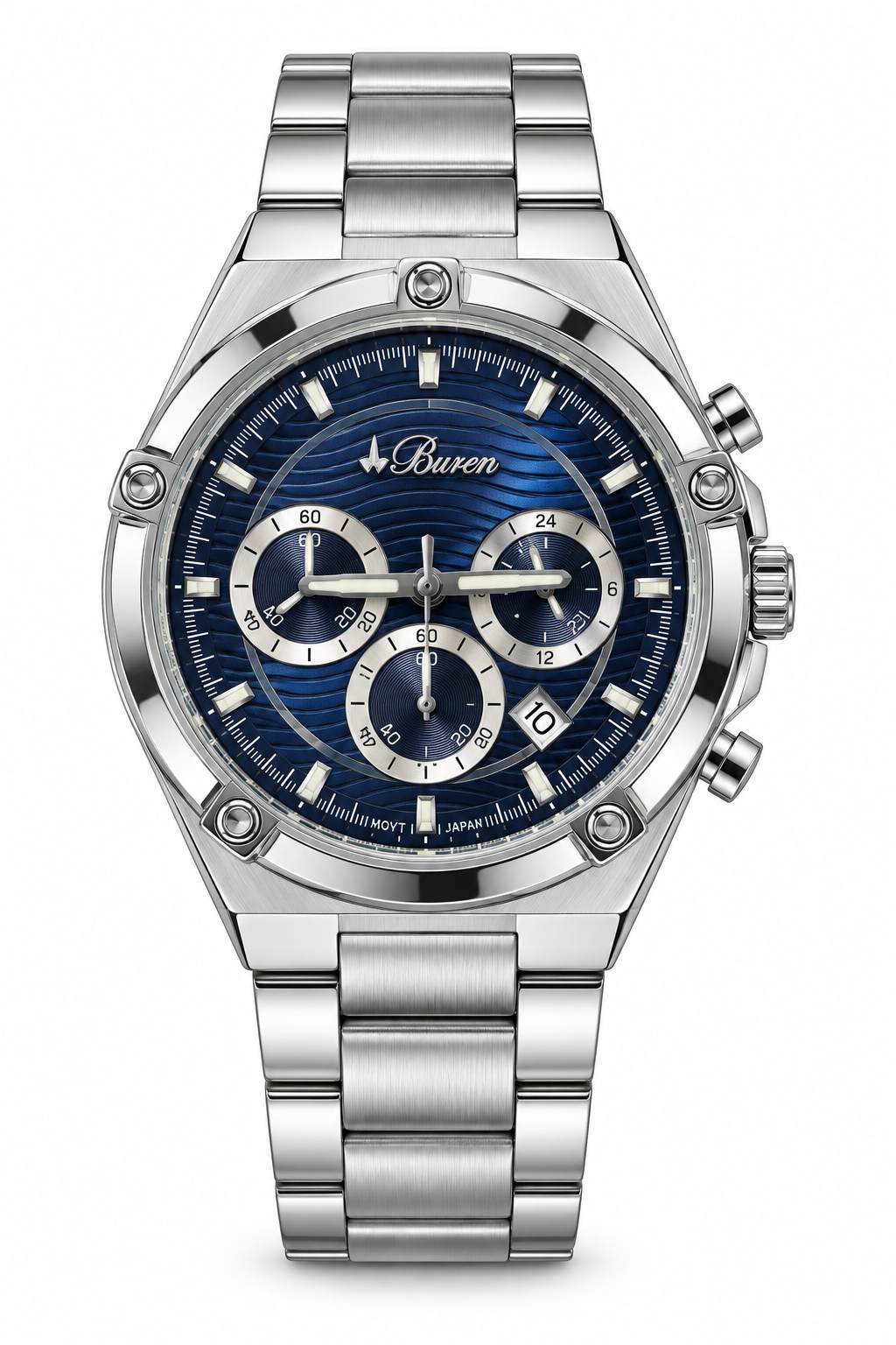 Buren Sport Chronograph – Blue Wave Dial