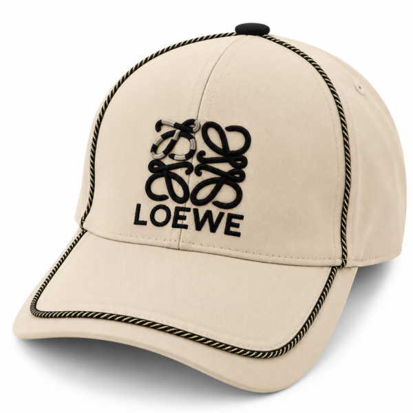 Loewe Embroidered Logo Baseball Cap – Beige