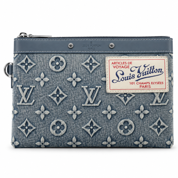 Louis Vuitton Denim Monogram Travel Pouch