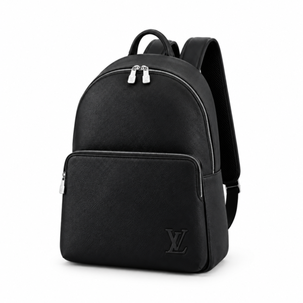 Louis Vuitton Black Leather Backpack