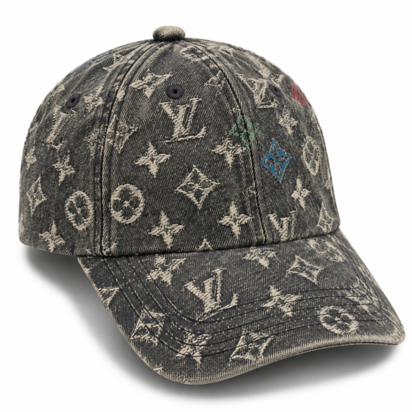 Louis Vuitton Distressed Monogram Denim Cap