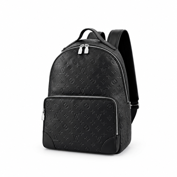 Louis Vuitton Black Embossed Monogram Backpack