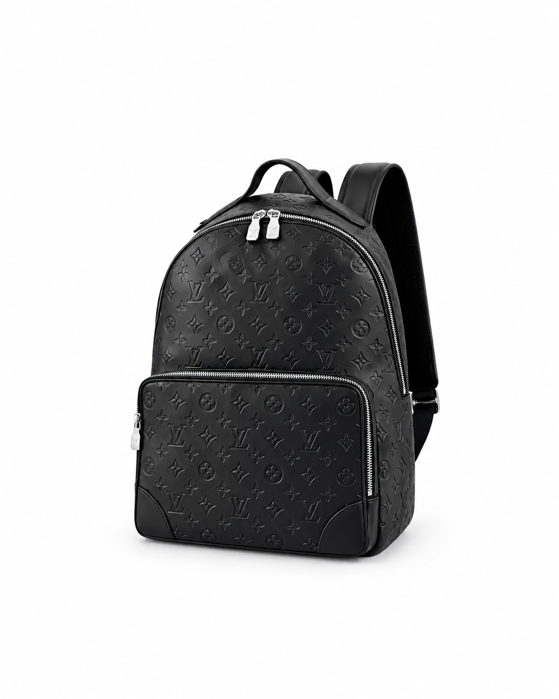 Louis Vuitton Black Embossed Monogram Backpack