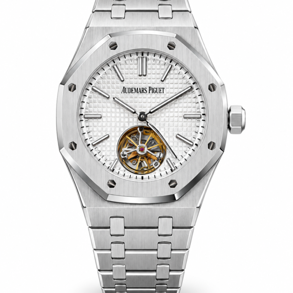 Audemars Piguet Royal Oak Open Heart – Silver & White
