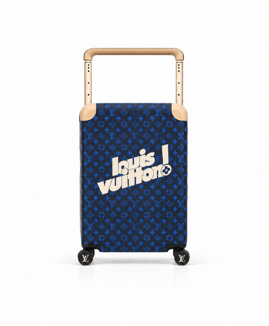 Louis Vuitton Black & Blue Playful Font Carry-On Travel Bag
