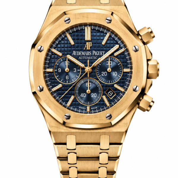 Audemars Piguet Royal Oak Chronograph – Gold & Navy Blue